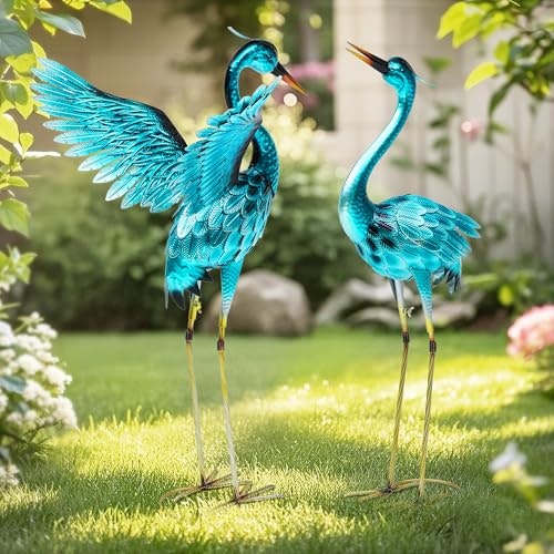 Autodaya 36.8-inch Metal Crane Garden Statue: $67.48