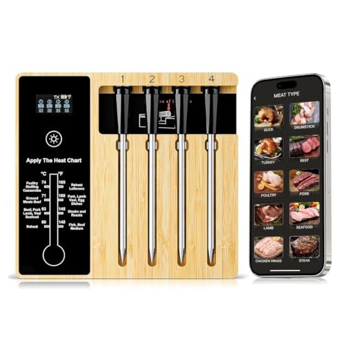 Wireless 4-Probe Smart Meat Thermometer: $47.99 Wireless 4-Probe Smart Meat Thermometer: $47.99