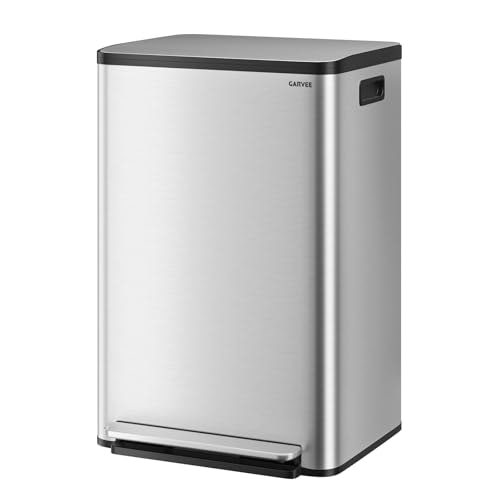 13-Gallon Stainless Steel Step-on Kitchen Trash Can: $68.99 13-Gallon Stainless Steel Step-on Kitchen Trash Can: $68.99