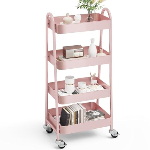 Olixis 4-Tier Rolling Metal Utility Cart: $26.98 Olixis 4-Tier Rolling Metal Utility Cart: $26.98