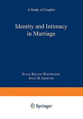 Identity and Intimacy in Marriage: A Study of Couples: $51.70
