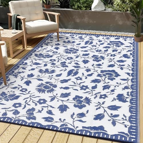 Garvee 5x8-Foot Waterproof Floral Plastic Straw Outdoor Rug: $22.49 Garvee 5x8-Foot Waterproof Floral Plastic Straw Outdoor Rug: $22.49