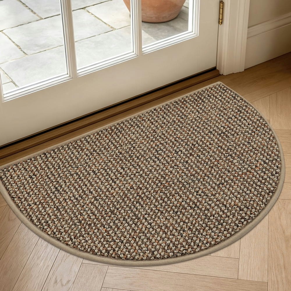 Jaatop 17" x 30" Half-Round Doormat: $17.99 Jaatop 17" x 30" Half-Round Doormat: $17.99