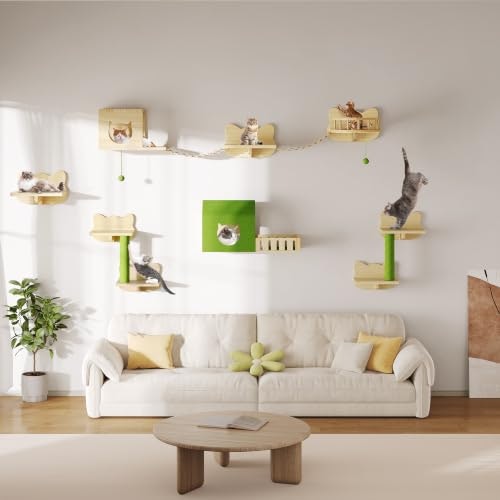 Dwvo 15-Piece Wall-Mounted Cat Furniture Set: $95.99 Dwvo 15-Piece Wall-Mounted Cat Furniture Set: $95.99