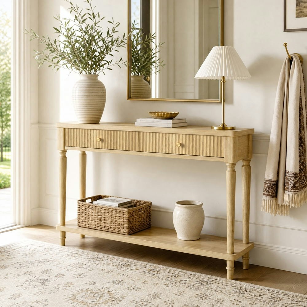 Bestier 47-Inch Fluted Console Table: $149.99