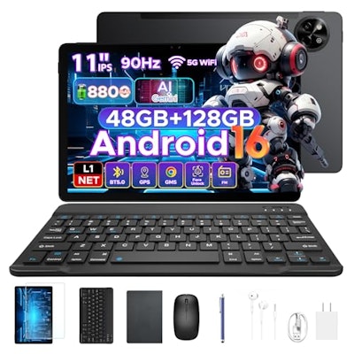 Easerush P11 11" 128GB Android Tablet with Keyboard and Pen for $126 + free shipping