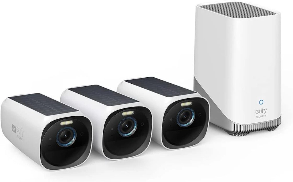 Certified Refurb eufy eufyCam 3 4K Wireless Solar Security Camera System: $200