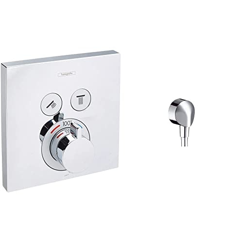 Hansgrohe ShowerSelect Thermostatic Shower Trim and Wall Outlet: $524.94