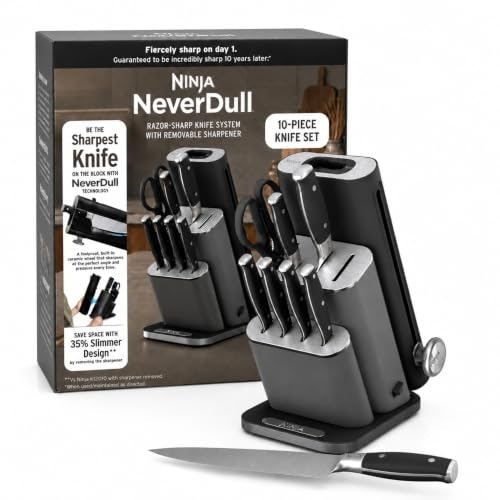 Ninja NeverDull 10-Piece German Steel Knife Set: $199.99 Ninja NeverDull 10-Piece German Steel Knife Set: $199.99
