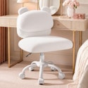 Marsail Armless Vanity Desk Chair with Wheels for $40 + free shipping