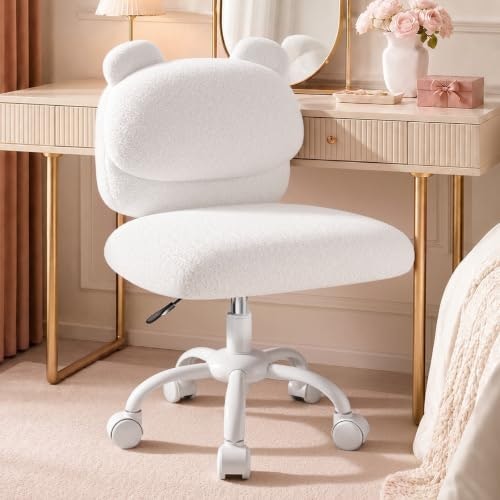 Marsail Armless Vanity Desk Chair with Wheels: $39.99 Marsail Armless Vanity Desk Chair with Wheels: $39.99