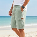 Men's Linen Cargo Shorts for 2 for $10 + $18 shipping