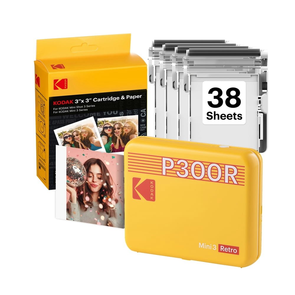 Kodak Mini 3 Retro 3x3-Inch Portable Photo Printer 38-Sheet Bundle: $82.99 Kodak Mini 3 Retro 3x3-Inch Portable Photo Printer 38-Sheet Bundle: $82.99