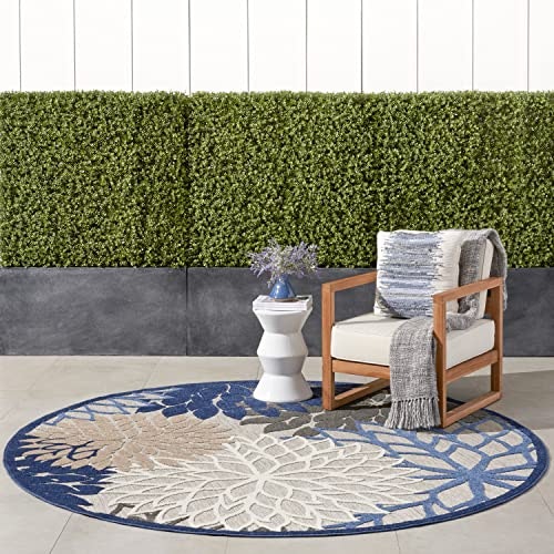 Nourison Home Aloha 8-Foot Round Indoor/Outdoor Area Rug: $79.99