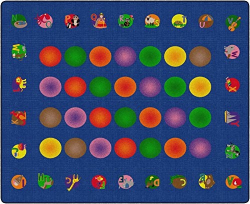 Flagship Carpets 5'10" x 8'4" Circletime Learning Rug: $217.52 Flagship Carpets 5'10" x 8'4" Circletime Learning Rug: $217.52