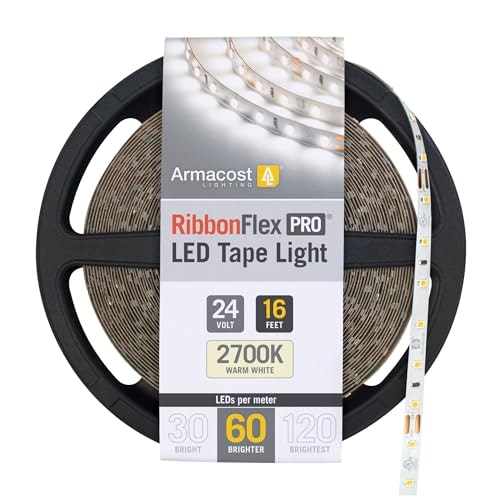 Armacost Lighting RibbonFlex Pro 24V 2700K 16.4-Foot White LED Strip Light: $45.32 Armacost Lighting RibbonFlex Pro 24V 2700K 16.4-Foot White LED Strip Light: $45.32