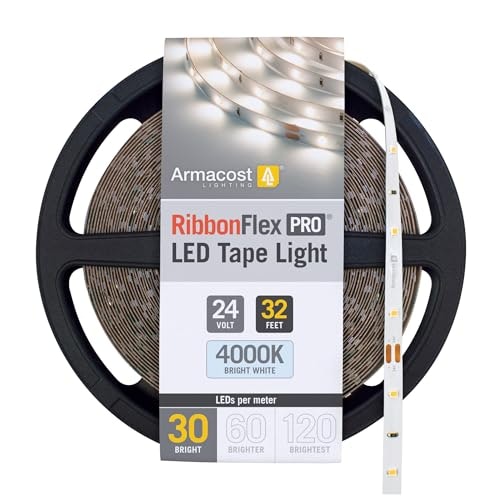 Armacost Lighting RibbonFlex Pro 24V 4000K 32.8-Foot White LED Strip Light: $52.59 Armacost Lighting RibbonFlex Pro 24V 4000K 32.8-Foot White LED Strip Light: $52.59