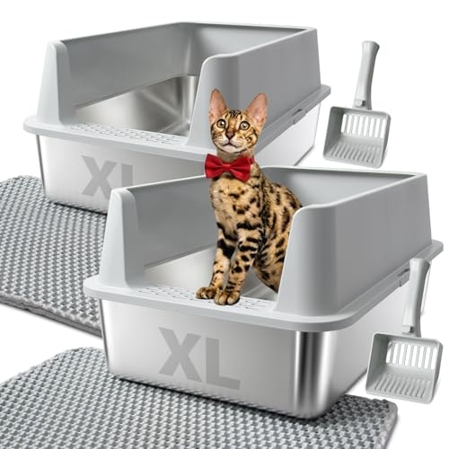 Stainless Steel Cat Litter Box 2-Pack: $49.99 Stainless Steel Cat Litter Box 2-Pack: $49.99