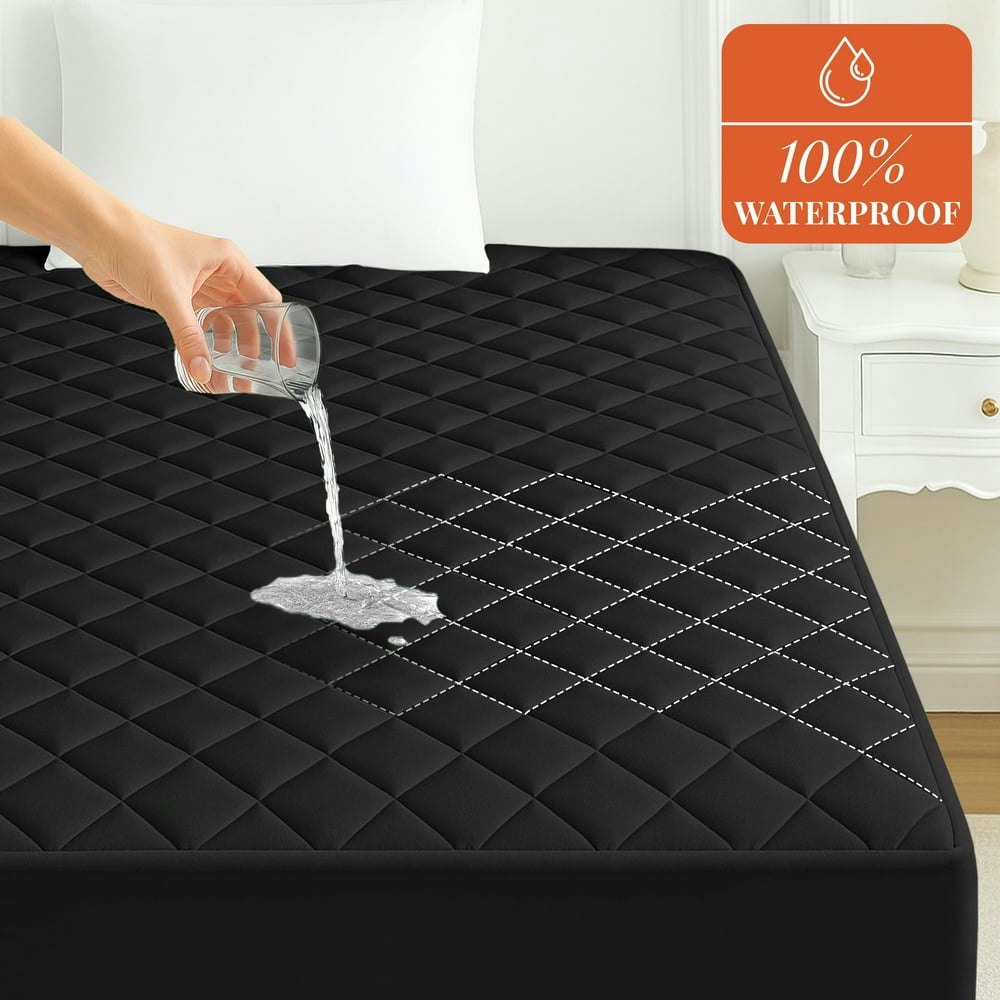 Lux Decor Quilted Waterproof Twin XL Mattress Protector: $21.98