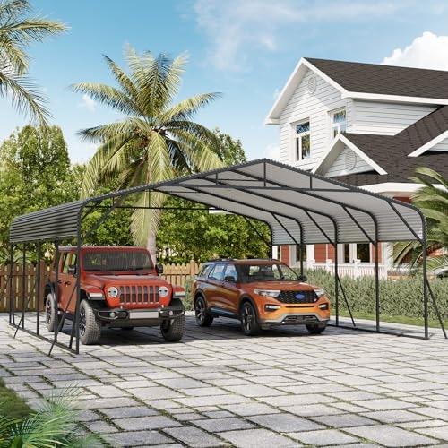 Garvee 20x20-Foot Metal Carport: $949.99 Garvee 20x20-Foot Metal Carport: $949.99