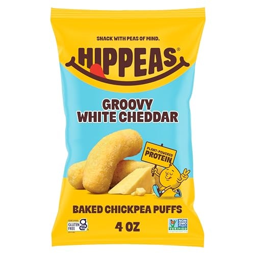 Hippeas Groovy White Cheddar Chickpea Puffs 4-oz. Bag: $2.92 Hippeas Groovy White Cheddar Chickpea Puffs 4-oz. Bag: $2.92