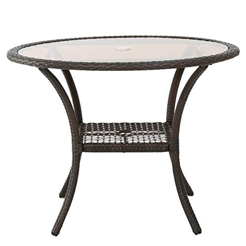 Christopher Knight Home San Pico Wicker Glass Table: $177.01 Christopher Knight Home San Pico Wicker Glass Table: $177.01