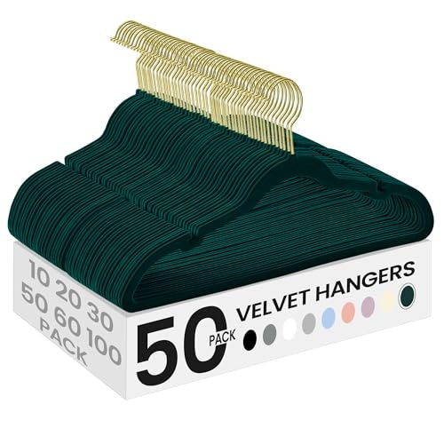 Songmics Non-Slip Velvet Hangers 50-Pack: $23.39 Songmics Non-Slip Velvet Hangers 50-Pack: $23.39