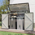 Outdoor Metal Storage Shed w/ Chain Lid for $116 + free shipping