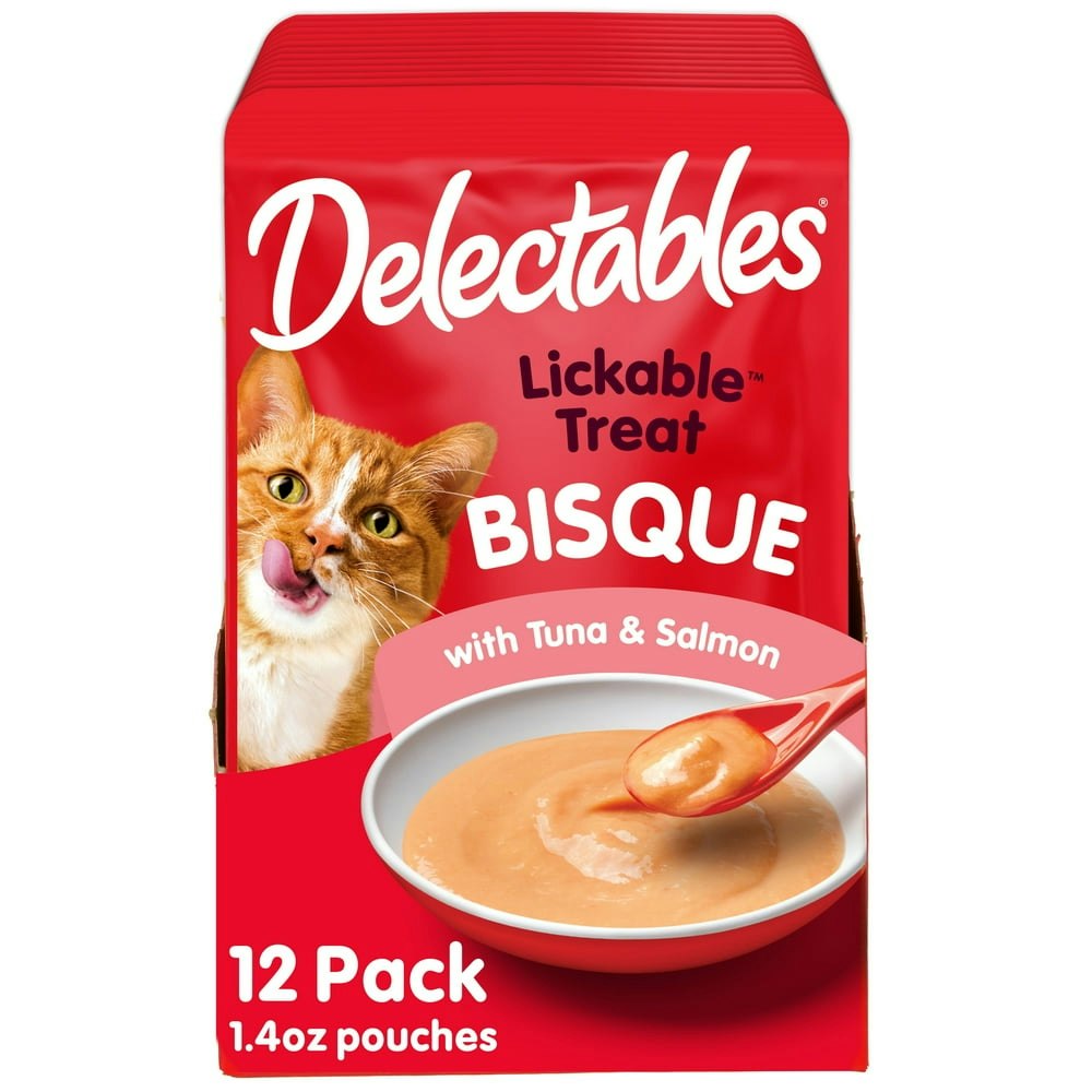 Hartz Delectables Tuna & Salmon Bisque Lickable Wet Cat Treat 12-Pack: $12.94 Hartz Delectables Tuna & Salmon Bisque Lickable Wet Cat Treat 12-Pack: $12.94