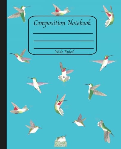 Wide Ruled Composition Notebook: $6.65