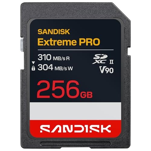 Sandisk 256GB Extreme PRO UHS-II V90 SD Memory Card: $329.99
