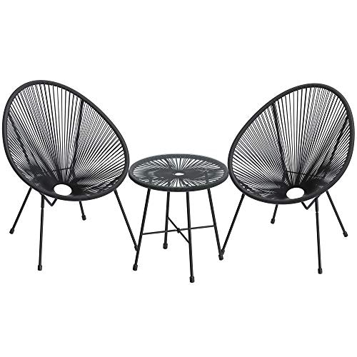 Songmics 3-Piece Acapulco Patio Bistro Set: $99.99 Songmics 3-Piece Acapulco Patio Bistro Set: $99.99