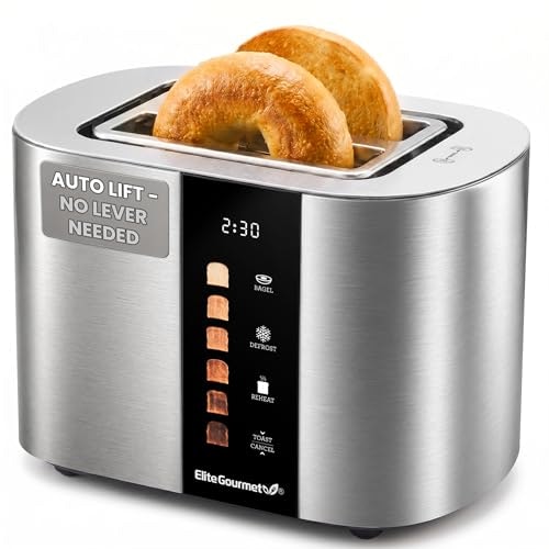 Elite Gourmet 2-Slice Stainless Steel Toaster: $49.99 Elite Gourmet 2-Slice Stainless Steel Toaster: $49.99