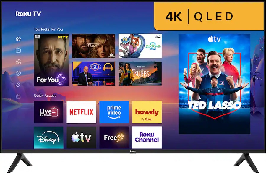 Roku 50R5D5 50" 4K HDR QLED UHD Smart TV: $220 Roku 50R5D5 50" 4K HDR QLED UHD Smart TV: $220