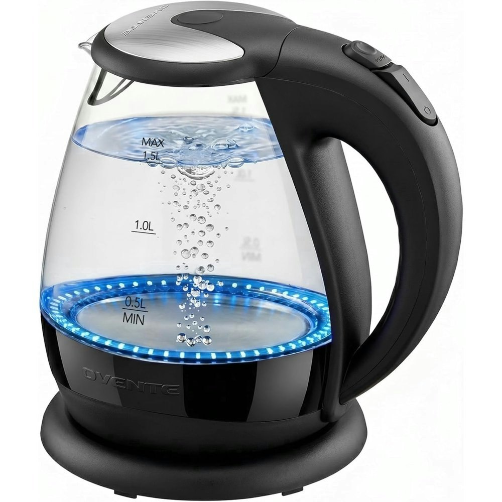 Ovente 1.5L Glass Electric Kettle: $19.99 Ovente 1.5L Glass Electric Kettle: $19.99