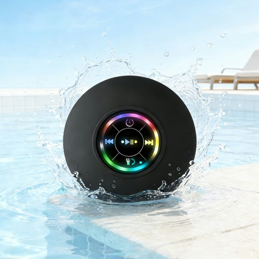 Floating Waterproof LED Bluetooth Speaker: $8.99 Floating Waterproof LED Bluetooth Speaker: $8.99