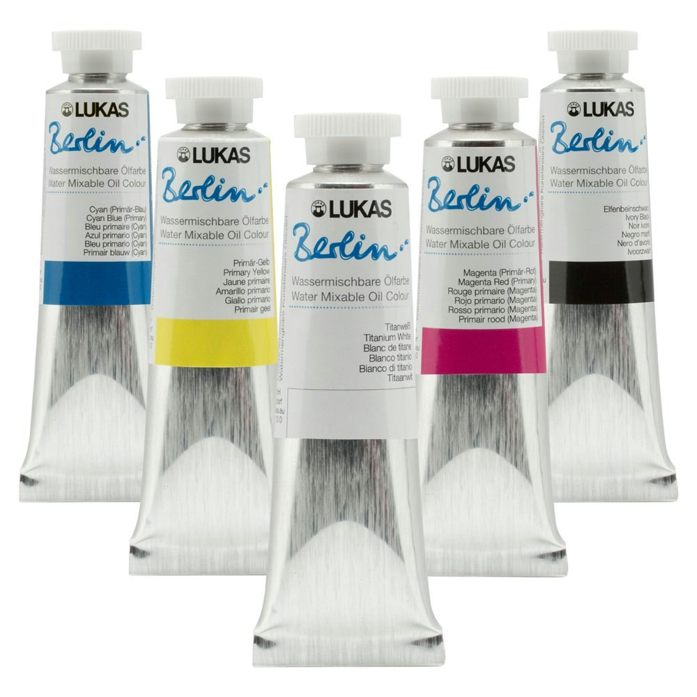 Lukas Water Mixable Oil Paint 37ml 5-Pack: $39.97 Lukas Water Mixable Oil Paint 37ml 5-Pack: $39.97
