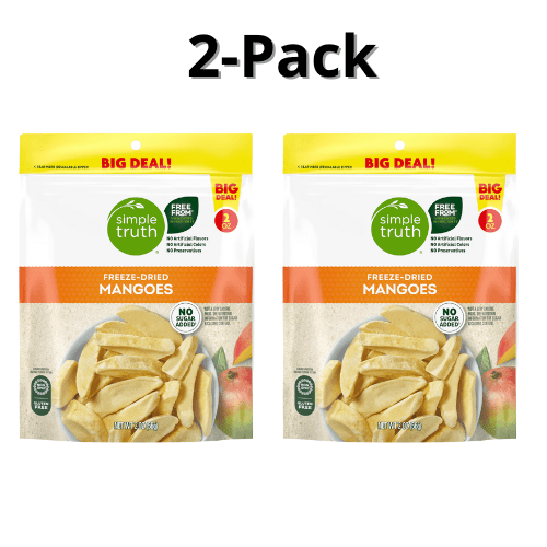 Simple Truth Freeze-Dried Mangoes 2-Pack: $36.50 Simple Truth Freeze-Dried Mangoes 2-Pack: $36.50
