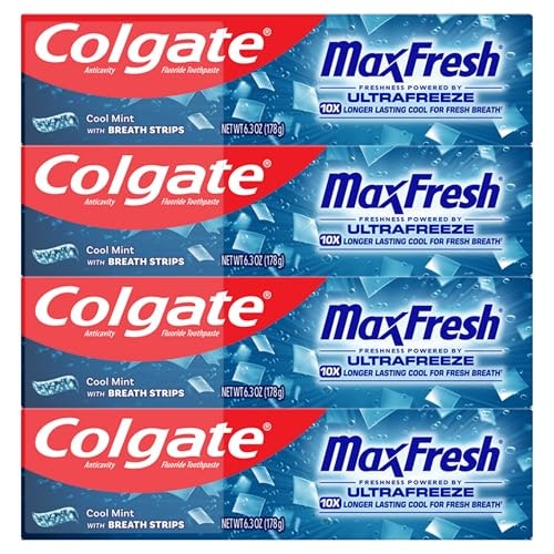 Colgate MaxFresh Fluoride Toothpaste 6.3-oz. 4-Pack: $9.05 Colgate MaxFresh Fluoride Toothpaste 6.3-oz. 4-Pack: $9.05