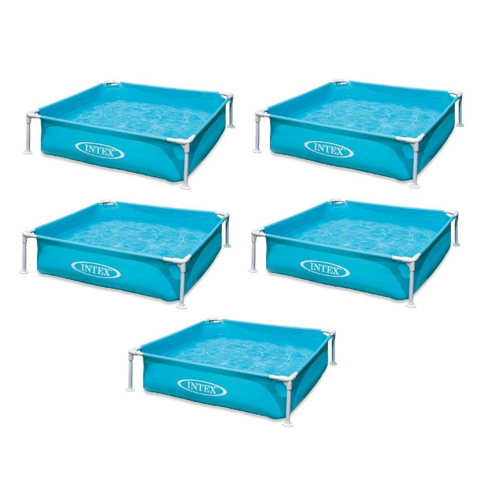 Intex 4ft x 4ft x 12in Mini Frame Kiddie Pool 5-Pack: $109.95 Intex 4ft x 4ft x 12in Mini Frame Kiddie Pool 5-Pack: $109.95