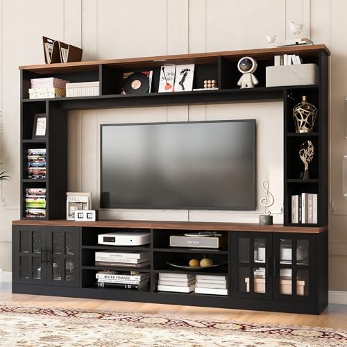 95.5-Inch Wall Unit TV Stand with Bookshelves: $393.27 95.5-Inch Wall Unit TV Stand with Bookshelves: $393.27