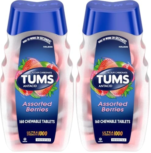 Tums Ultra Strength Chewable Antacid Tablets 160-Count 2-Pack: $11.96