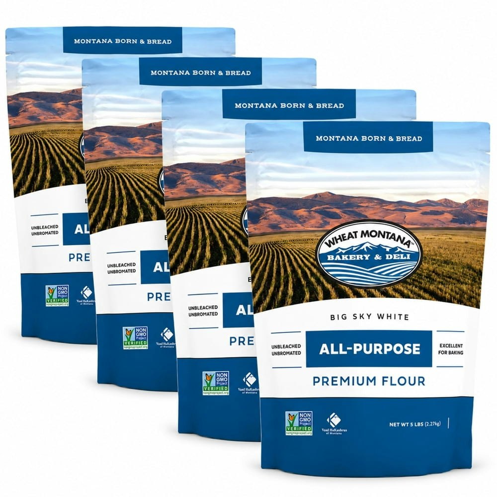 Wheat Montana Big Sky White All-Purpose Flour 5lb 4-Pack: $56.99 Wheat Montana Big Sky White All-Purpose Flour 5lb 4-Pack: $56.99