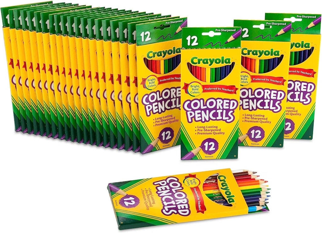Crayola Bulk Pre-Sharpened Colored Pencils 24-Pack: $23 Crayola Bulk Pre-Sharpened Colored Pencils 24-Pack: $23