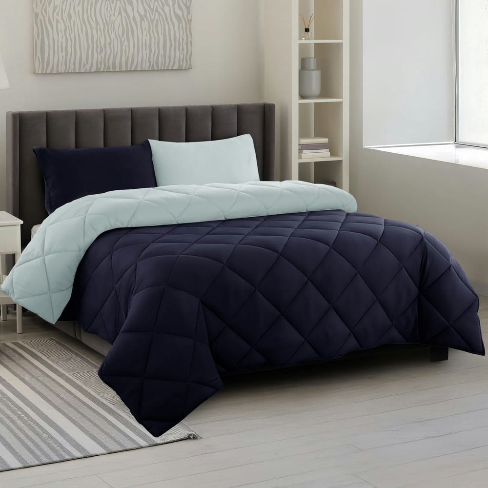 Lux Decor King 3-Piece Reversible Comforter Set: $26.98 Lux Decor King 3-Piece Reversible Comforter Set: $26.98