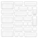 Vtopmart 25-Piece Clear Plastic Drawer Organizer Set for $18 + free shipping w/ Prime