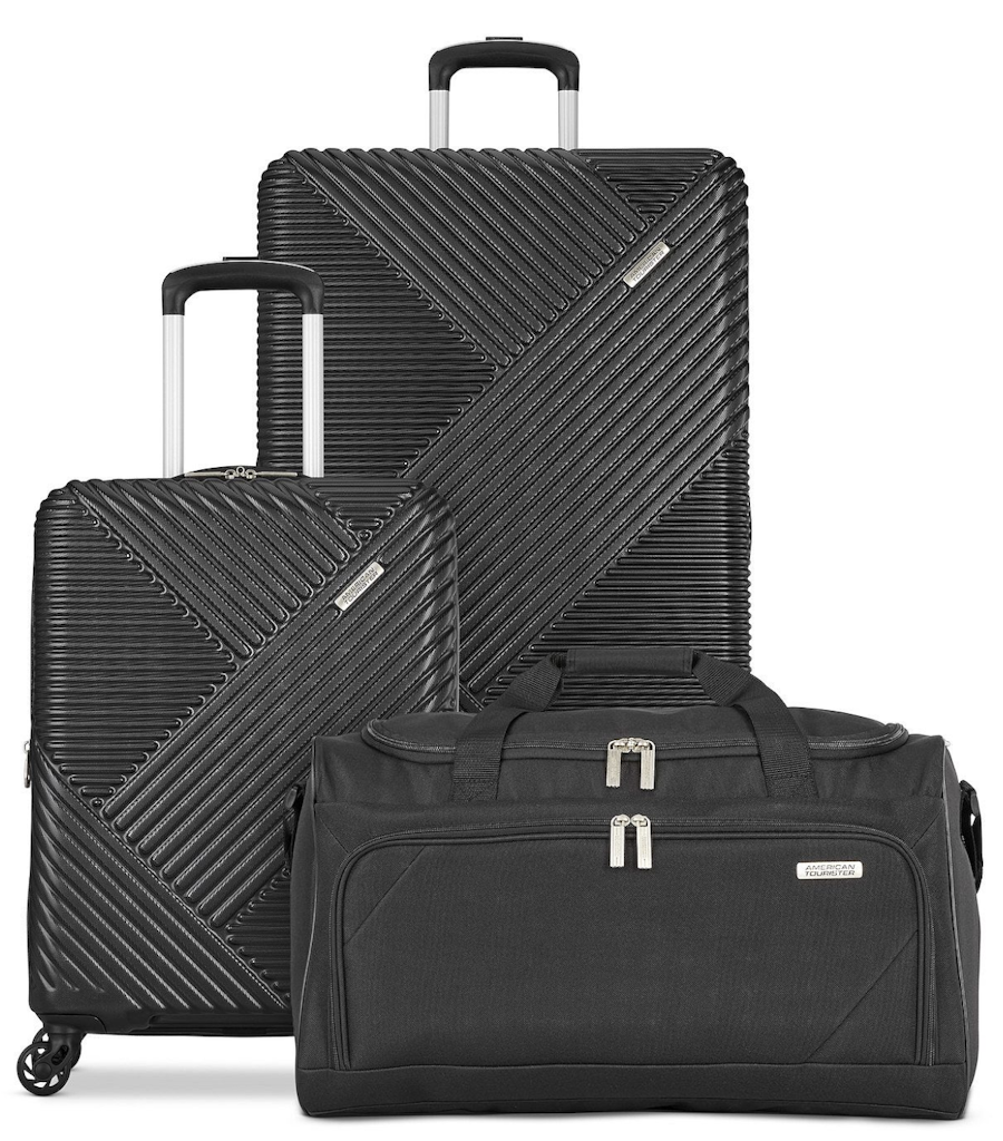 American Tourister Ellipse NXT 2.0 3-Piece Hardside Spinner & Duffel Set: $128