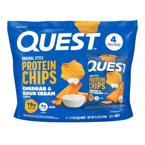 Quest Nutrition Cheddar & Sour Cream Protein Chips 4-Pack: $9.99