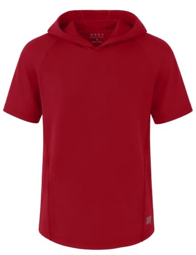 Rikuaou Boys Short Sleeve Athletic Hoodie: $13.98 Rikuaou Boys Short Sleeve Athletic Hoodie: $13.98