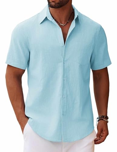 Coofandy Short Sleeve Casual Button-Up Beach Shirt: $18.72 Coofandy Short Sleeve Casual Button-Up Beach Shirt: $18.72